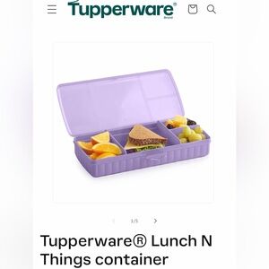 NEW! Tupperware Lunch ‘N Things Container, Lavander
